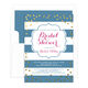 Wedgewood with Gold Confetti Bridal Shower Invitations Image 1 of 3